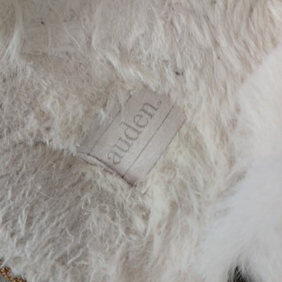 Auden Tan Suede Slip-ons Ladies size 7 faux fur warm soft comfy outdoor slippers - Picture 7 of 10